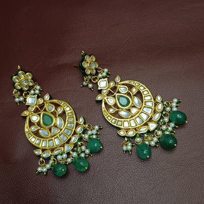 Premium Quality Jadau Necklace & Earrings with Back Minakari